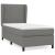 Pat box spring cu saltea, gri închis, 90x190 cm, textil GartenMobel Dekor