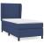Pat box spring cu saltea, albastru, 90x190 cm, textil GartenMobel Dekor