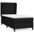 Pat box spring cu saltea, negru, 90x200 cm, textil GartenMobel Dekor