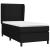 Pat box spring cu saltea, negru, 90x200 cm, textil GartenMobel Dekor