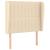 Pat box spring cu saltea, crem, 90x200 cm, textil GartenMobel Dekor