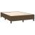 Pat box spring cu saltea, maro închis, 140x200 cm, textil GartenMobel Dekor