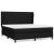 Pat box spring cu saltea, negru, 180x200 cm, catifea GartenMobel Dekor