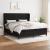 Pat box spring cu saltea, negru, 180x200 cm, catifea GartenMobel Dekor