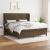 Pat continental cu saltea maro închis 180x200cm material textil GartenMobel Dekor