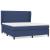 Pat box spring cu saltea, albastru, 180x200 cm, material textil GartenMobel Dekor
