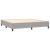 Pat box spring cu saltea, gri deschis, 200x200 cm, textil GartenMobel Dekor