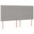 Pat box spring cu saltea, gri deschis, 200x200 cm, textil GartenMobel Dekor