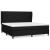 Pat box spring cu saltea, negru, 200x200 cm, textil GartenMobel Dekor