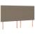Pat box spring cu saltea, gri taupe, 200x200 cm, textil GartenMobel Dekor