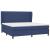 Pat box spring cu saltea, albastru, 200x200 cm, textil GartenMobel Dekor