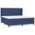 Pat box spring cu saltea, albastru, 200x200 cm, textil GartenMobel Dekor