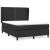 Pat box spring cu saltea, negru, 140x200 cm, piele ecologică GartenMobel Dekor