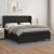 Pat box spring cu saltea, negru, 160x200 cm, piele ecologică GartenMobel Dekor