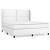 Pat box spring cu saltea, alb, 180x200 cm, piele ecologică GartenMobel Dekor