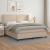 Pat box spring cu saltea, cappuccino, 180x200cm piele ecologică GartenMobel Dekor