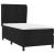 Pat box spring cu saltea, negru, 90x190 cm, catifea GartenMobel Dekor