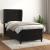 Pat box spring cu saltea, negru, 90x200 cm, catifea GartenMobel Dekor