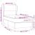 Pat box spring cu saltea, gri deschis, 100x200 cm, catifea GartenMobel Dekor