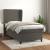 Pat box spring cu saltea, gri închis, 100x200 cm, catifea GartenMobel Dekor