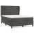 Pat box spring cu saltea, gri închis, 140x190 cm, catifea GartenMobel Dekor