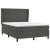 Pat box spring cu saltea, gri închis, 140x200 cm, catifea GartenMobel Dekor