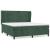 Pat box spring cu saltea, verde închis, 160x200 cm, catifea GartenMobel Dekor