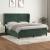 Pat box spring cu saltea, verde închis, 160x200 cm, catifea GartenMobel Dekor