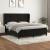 Pat box spring cu saltea, negru, 180x200 cm, catifea GartenMobel Dekor