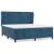 Pat box spring cu saltea, albastru închis, 180x200 cm, catifea GartenMobel Dekor
