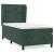 Pat box spring cu saltea, verde închis, 80x200 cm, catifea GartenMobel Dekor