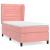 Pat box spring cu saltea, roz, 80x200 cm, catifea GartenMobel Dekor
