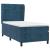 Pat box spring cu saltea, albastru închis, 90x190 cm, catifea GartenMobel Dekor