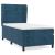 Pat box spring cu saltea, albastru închis, 90x190 cm, catifea GartenMobel Dekor
