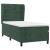 Pat box spring cu saltea, verde închis, 100x200 cm, catifea GartenMobel Dekor