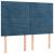 Pat box spring cu saltea, albastru închis, 140x190 cm, catifea GartenMobel Dekor