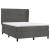 Pat box spring cu saltea, gri închis, 140x200 cm, catifea GartenMobel Dekor