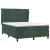Pat box spring cu saltea, verde închis, 140x200 cm, catifea GartenMobel Dekor