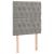 Pat continental cu saltea, gri deschis, 80x200 cm, catifea GartenMobel Dekor
