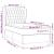 Pat box spring cu saltea, gri deschis, 90x190 cm, catifea GartenMobel Dekor