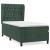 Pat box spring cu saltea, verde închis, 90x190 cm, catifea GartenMobel Dekor