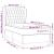 Pat box spring cu saltea, gri deschis, 90x200 cm, catifea GartenMobel Dekor