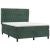 Pat box spring cu saltea, verde închis, 140x190 cm, catifea GartenMobel Dekor