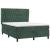 Pat box spring cu saltea, verde închis, 140x200 cm, catifea GartenMobel Dekor