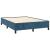 Pat box spring cu saltea, albastru închis, 140x200 cm, catifea GartenMobel Dekor