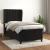 Pat box spring cu saltea, negru, 100x200 cm, catifea GartenMobel Dekor
