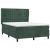 Pat box spring cu saltea, verde închis, 140x190 cm, catifea GartenMobel Dekor