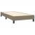 Pat box spring cu saltea, gri taupe, 90x190 cm, textil GartenMobel Dekor