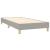Pat box spring cu saltea, gri deschis, 100x200 cm, textil GartenMobel Dekor