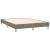 Pat box spring cu saltea, gri închis, 140x190 cm, textil GartenMobel Dekor